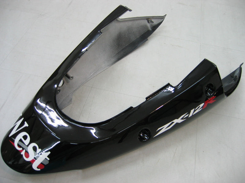 Fairings 2000-2001 Kawasaki ZX12R Svart Vit Väst Generisk