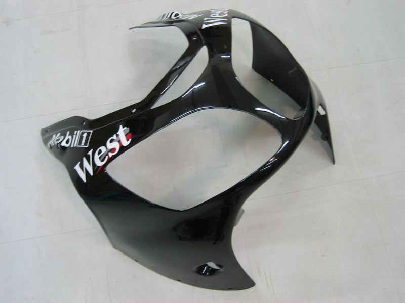 Verkleidungen 2000-2001 Kawasaki ZX12R Schwarz Weiß West Racing Generic