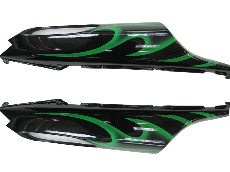 Carenagens 2006-2011 Kawasaki ZX14R preto e verde chama Ninja ZX14R genérico