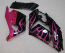 Carenagens pretas para Kawasaki ZX14R 2006-2011 &amp; Corrida Ninja Chama Roxa Genérica