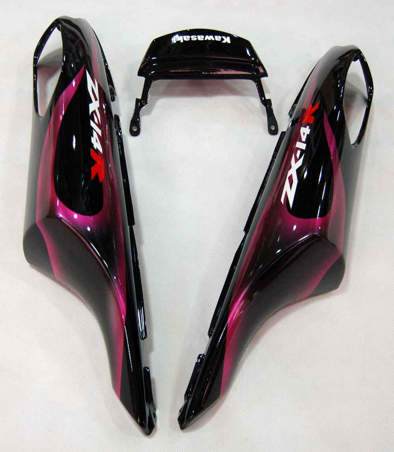 Verkleidungen 2006-2011 Kawasaki ZX14R Black &amp; Purple Flame Ninja Generic