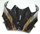 Katteet 2006-2011 Kawasaki ZX14R musta &amp; Kultainen liekki Ninja-kilpa-ajo Generic