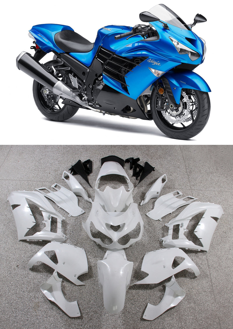 Plastic Fairings 2012-2022 Kawasaki ZX14R ZZR1400 Ninja Blue Generic