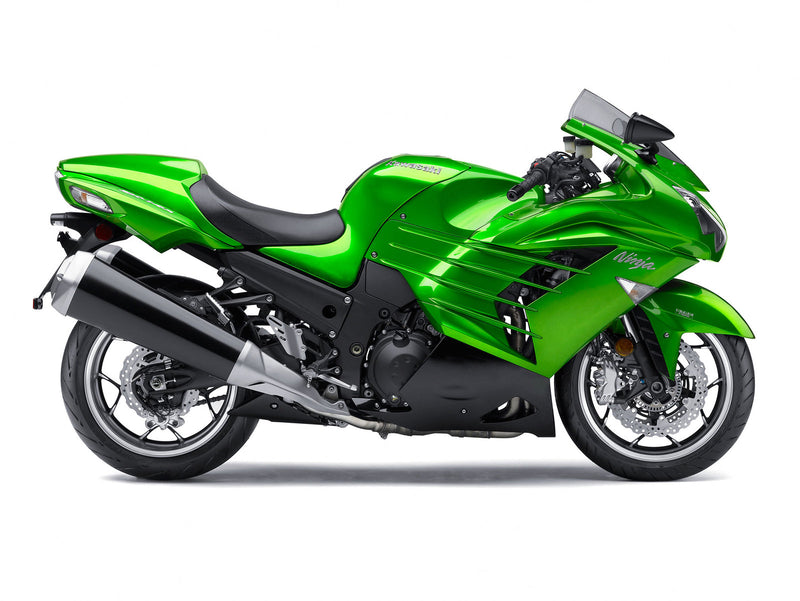 Plastkåpor 2012-2022 Kawasaki ZX14R ZZR1400 Ninja Green Racing Generic