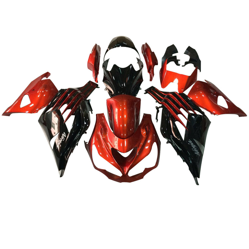 Carenados de plástico 2012-2022 Kawasaki ZX14R ZZR1400 Ninja Naranja Negro Genérico