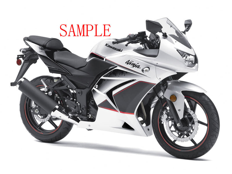 Verkleidungen 2008-2012 Kawasaki ZX250R EX250 Weiß Schwarz Ninja ZX250 Racing Generic