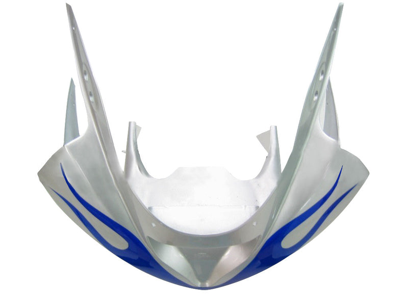 Fairings 2003-2004 Kawasaki ZX6R 636 Silver & Blue Flame Ninja Racing Generic