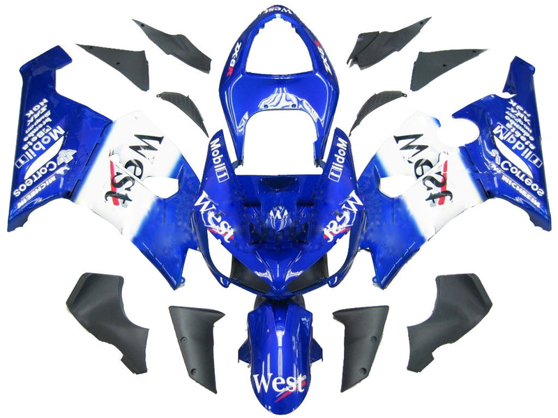 Valaisimet 2005-2006 Kawasaki ZX6R 636 Blue White West Racing Generic