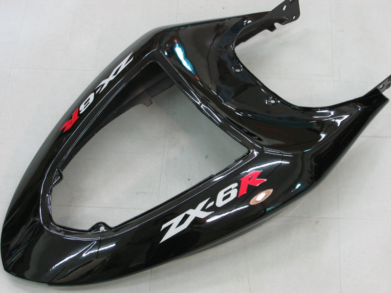 Fairings 2005-2006 Kawasaki ZX6R 636 Black ZX6R Racing Generic