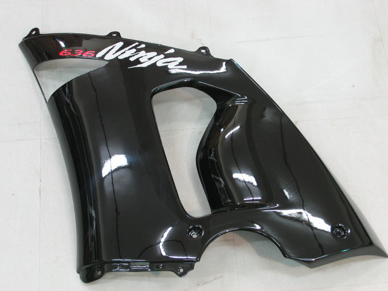 Owiewki 2005-2006 Kawasaki ZX6R 636 Czarne ZX6R Ogólne