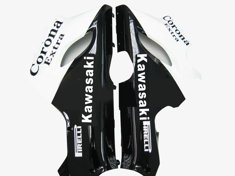 Owiewki 2005-2006 Kawasaki ZX6R 636 Biała Czarna Corona Generic