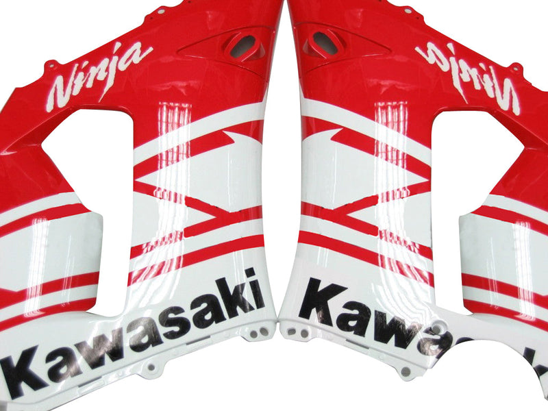 Owiewki 2005-2006 Kawasaki ZX6R 636 Czerwony Biały Czarny Ninja Racing Generic