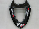 Fairings 2005-2006 Kawasaki ZX6R 636 Sort Hvid West ZX6R Generisk