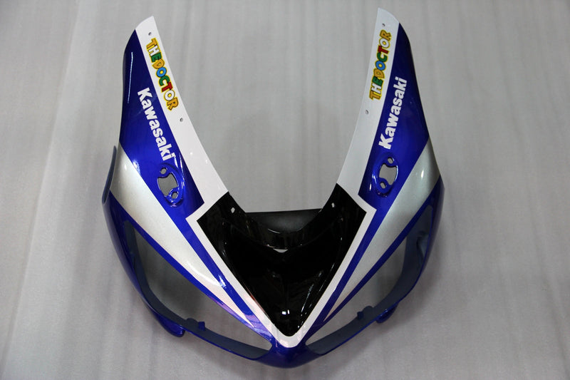 Carenagens 2005-2006 Kawasaki ZX6R ZX636 Azul Branco FIAT Genérico