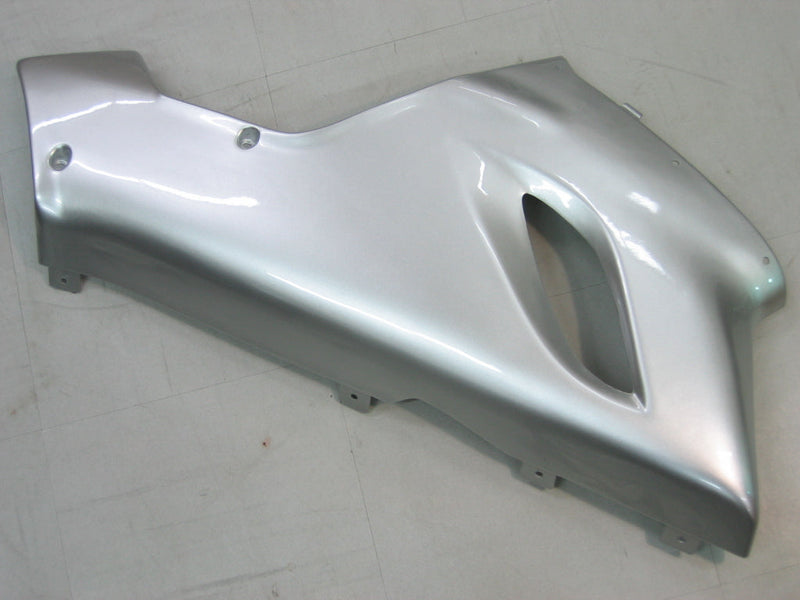 Carenados 2005-2006 Kawasaki ZX6R 636 Plata y Llama Roja Ninja Racing Genérico