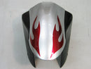 Fairings 2005-2006 Kawasaki ZX6R 636 Silver & Red Flame Ninja Generic