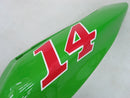 Fairings 2005-2006 Kawasaki ZX6R 636 Grön Svart Nr 14 ZX6R Racing Generic