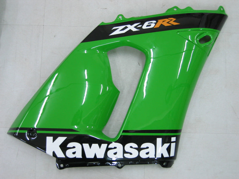 Fairings 2005-2006 Kawasaki ZX6R 636 Grønn Svart nr. 14 ZX6R Generisk