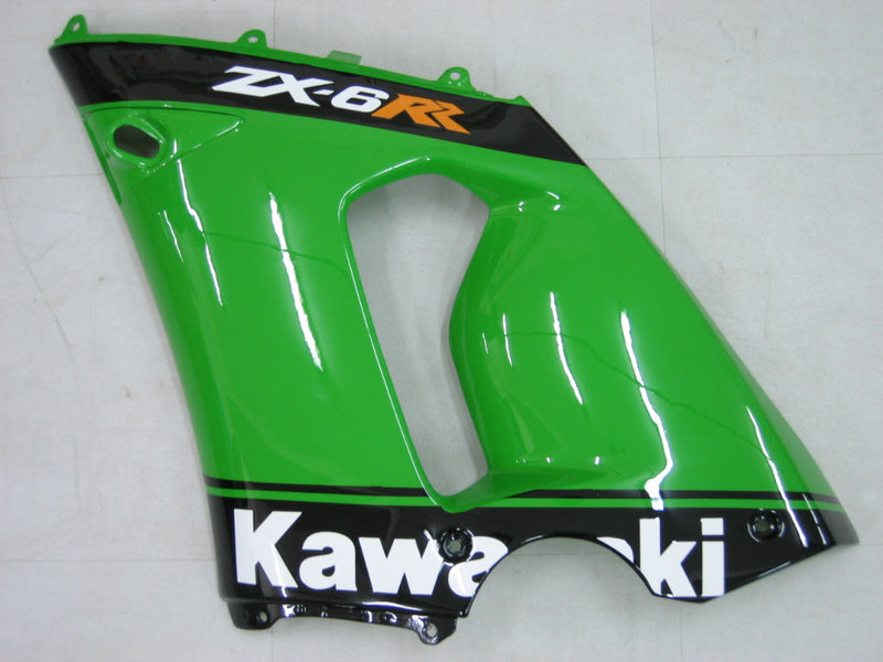 Kotelot 2005-2006 Kawasaki ZX6R 636 Vihreä Musta No. 14 ZX6R Racing Generic