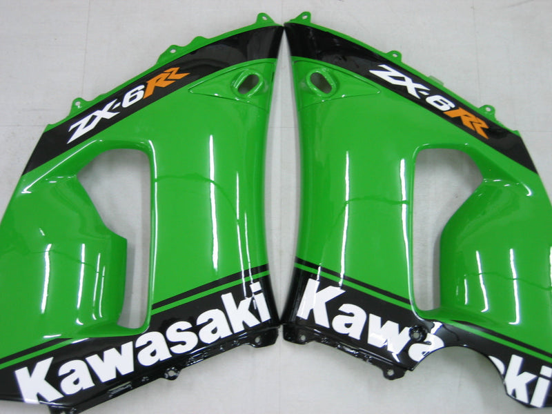 Vaipat 2005-2006 Kawasaki ZX6R 636 Vihreä Musta No. 14 ZX6R Generic