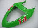 Fairings 2005-2006 Kawasaki ZX6R 636 Grön Svart Nr 14 ZX6R Racing Generic
