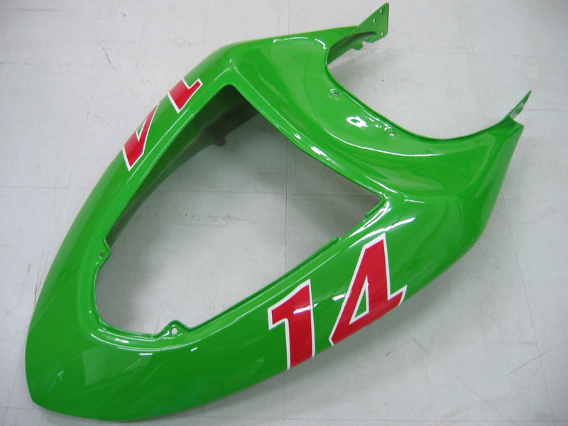 Kotelot 2005-2006 Kawasaki ZX6R 636 Vihreä Musta No. 14 ZX6R Racing Generic