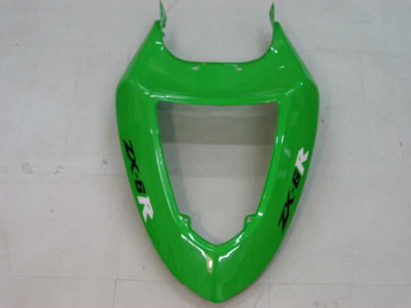 Fairings 2005-2006 Kawasaki ZX6R 636 Grön Svart Ninja Racing Generic