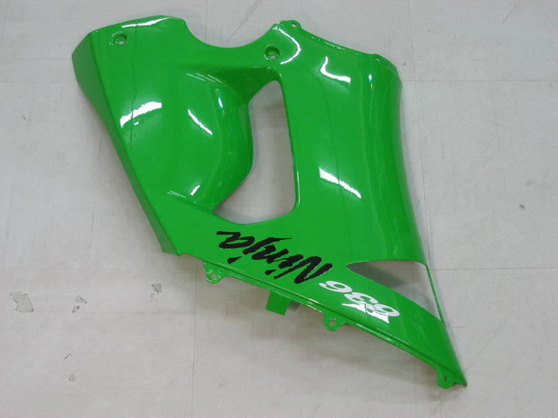 Fairings 2005-2006 Kawasaki ZX6R 636 Green Black Ninja Racing Generic