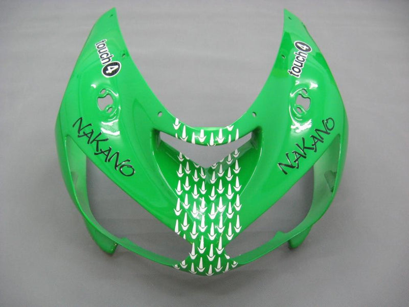 Kotelot 2005-2006 Kawasaki ZX6R 636 Vihreä Musta No. 56 Nakano Racing Generic