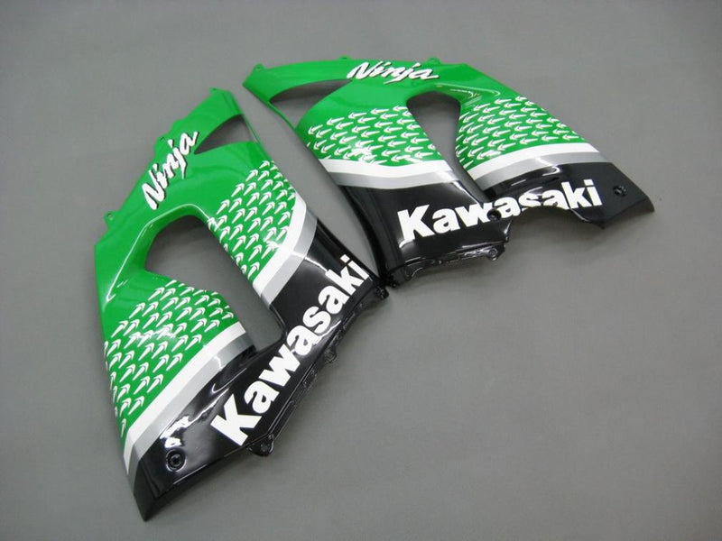 Kotelot 2005-2006 Kawasaki ZX6R 636 Vihreä Musta No. 56 Nakano Racing Generic