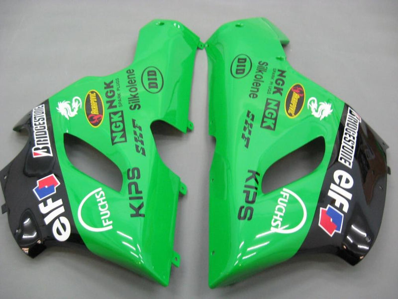 Fairings 2005-2006 Kawasaki ZX6R 636 Grön Svart Nr 56 Nakano Generic