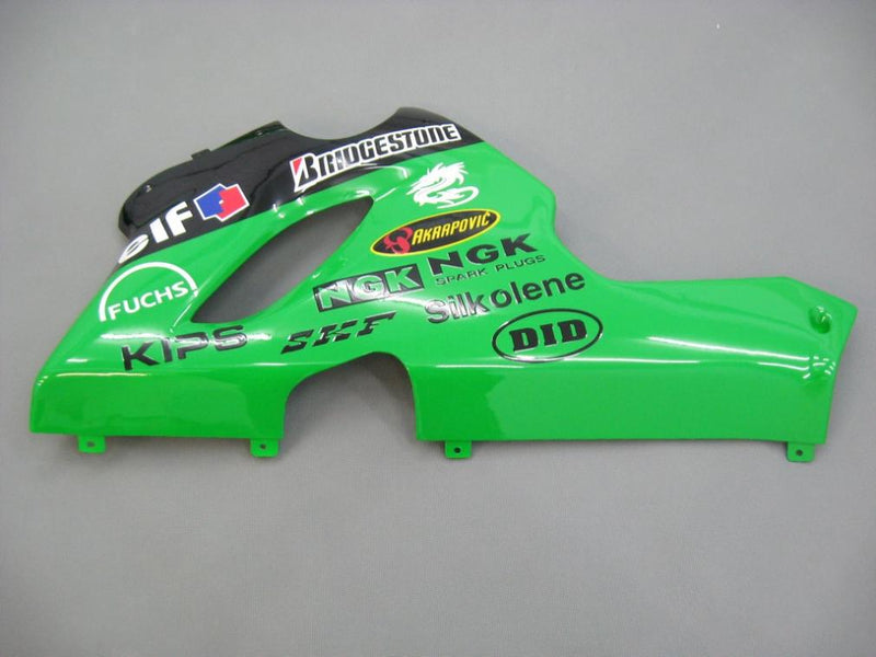 Kotelot 2005-2006 Kawasaki ZX6R 636 Vihreä Musta No. 56 Nakano Racing Generic