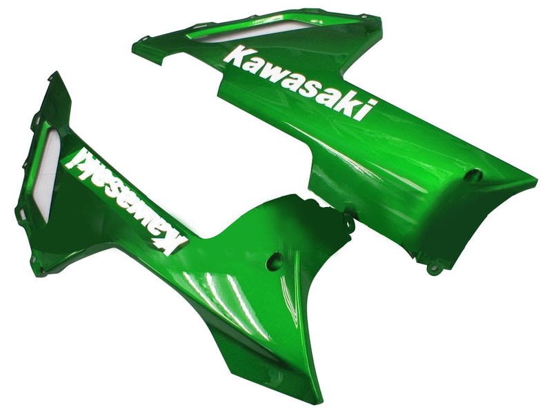 Owiewki 2007-2008 Kawasaki ZX6R ZX636 czarno-zielony płomień Ninja Generic