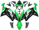 Fairings 2007-2008 Kawasaki ZX6R ZX636 Grøn Sort Ninja ZX6R Generisk