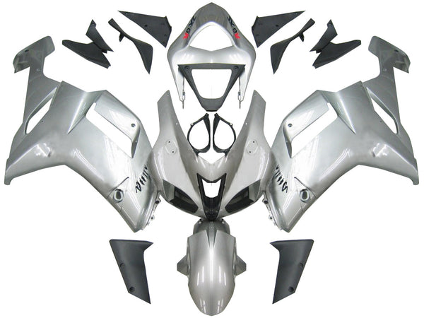 Fairings 2007-2008 Kawasaki ZX6R ZX636 Silver Ninja ZX6R Generic