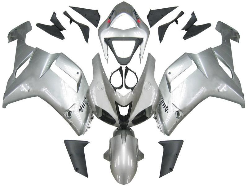 Owiewki 2007-2008 Kawasaki ZX6R ZX636 Silver Ninja ZX6R Generic