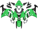 Fairings 2007-2008 Kawasaki ZX6R ZX636 Grön Svart Silver Ninja ZX6R Racing Generic