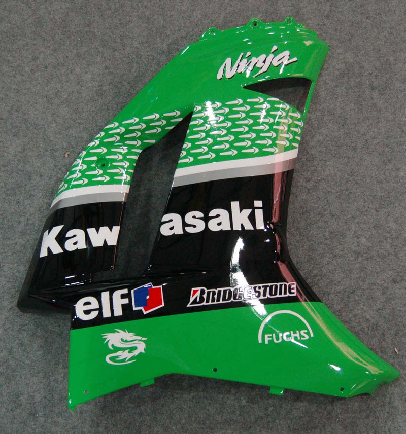 Kotelot 2007-2008 Kawasaki ZX6R ZX636 Vihreä Musta ZX6R Generic