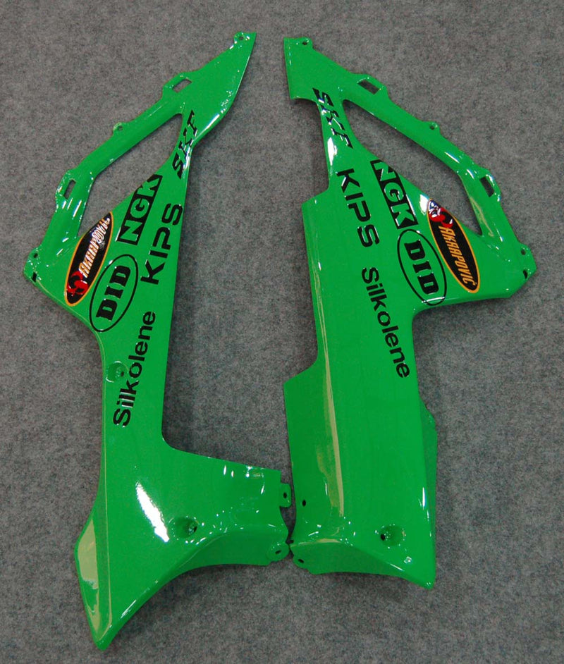 Fairings 2007-2008 Kawasaki ZX6R ZX636 Grön Svart ZX6R Racing Generic