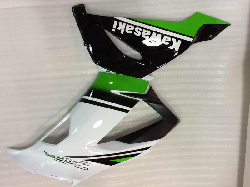 Fairings 2013-2018 Plast Kawasaki ZX6R 636 Grønn Hvit Ninja Generisk