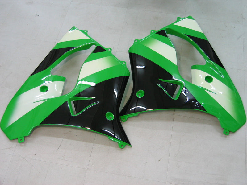 Fairings 2000-2001 Kawasaki ZX 9R Grön Svart ZX9R Generic