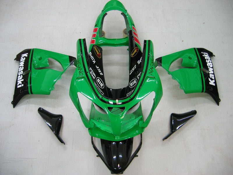 Fairings 2000-2001 Kawasaki ZX 9R Grønn Svart nr. 14 ZX9R Generisk