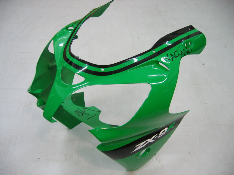 Fairings 2000-2001 Kawasaki ZX 9R Grønn Svart nr. 14 ZX9R Racing Generisk