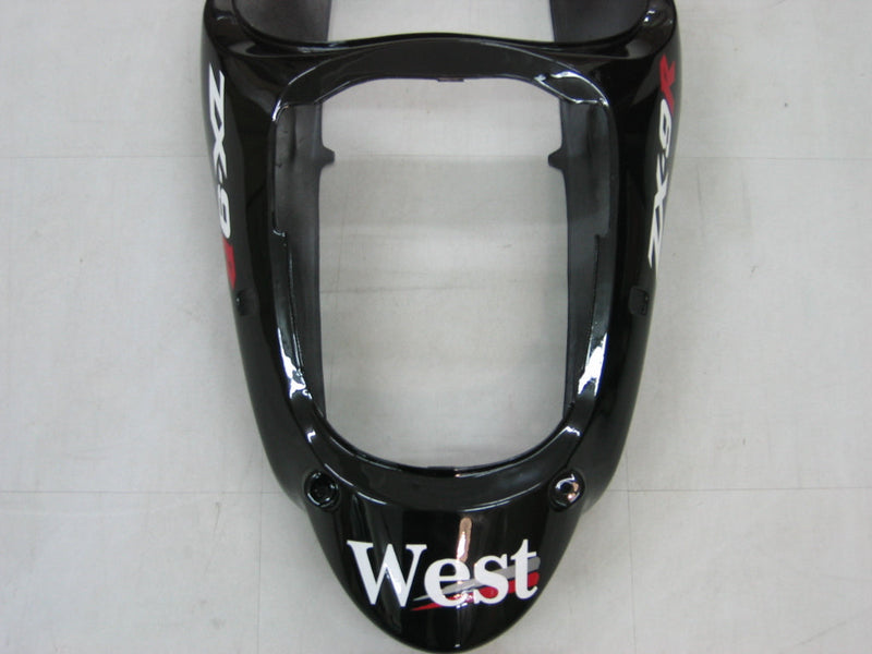 Owiewki 2000-2001 Kawasaki ZX 9R Czarny Biały West ZX9R Ogólne