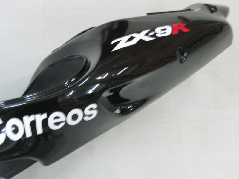 Carenados 2000-2001 Kawasaki ZX 9R Negro Blanco West ZX9R Racing Genérico