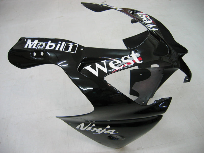 Owiewki 2000-2001 Kawasaki ZX 9R Black White West ZX9R Racing Generic