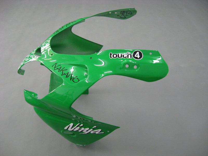 Fairings 2000-2001 Kawasaki ZX 9R Grön Svart Nr 56 Nakano Racing Generic