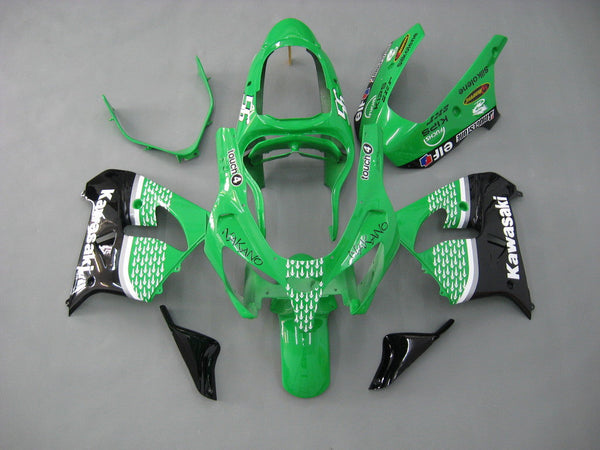 Carenados 2000-2001 Kawasaki ZX 9R Verde Negro No. 56 Nakano Racing Generic