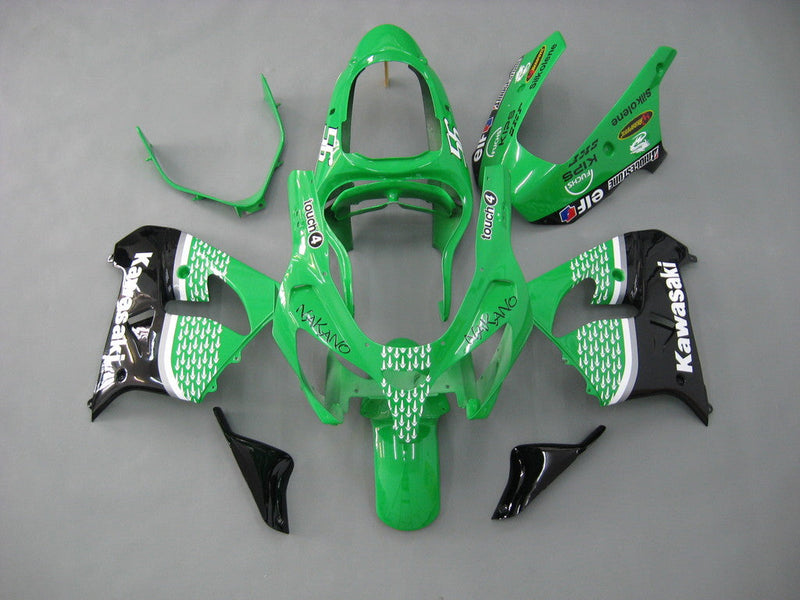 Fairings 2000-2001 Kawasaki ZX 9R Grønn Svart nr. 56 Nakano Racing Generic