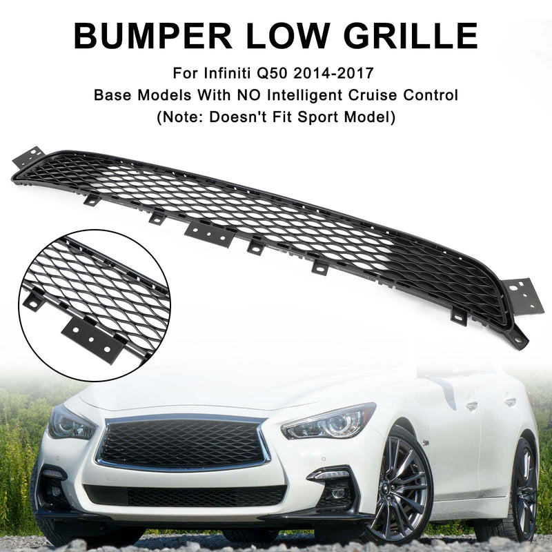 2014–2017 Infiniti Q50 Basismodell Factory Style Frontstoßstange unterer Grill